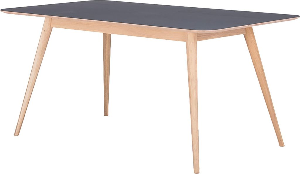 ESSTISCH - Eiche teilmassiv / Linoleum