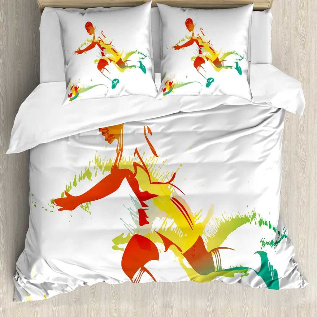 Set Letto 155x220 Calcio ABAKUHAUS | Antiacaro e Lavabile in Lavatrice