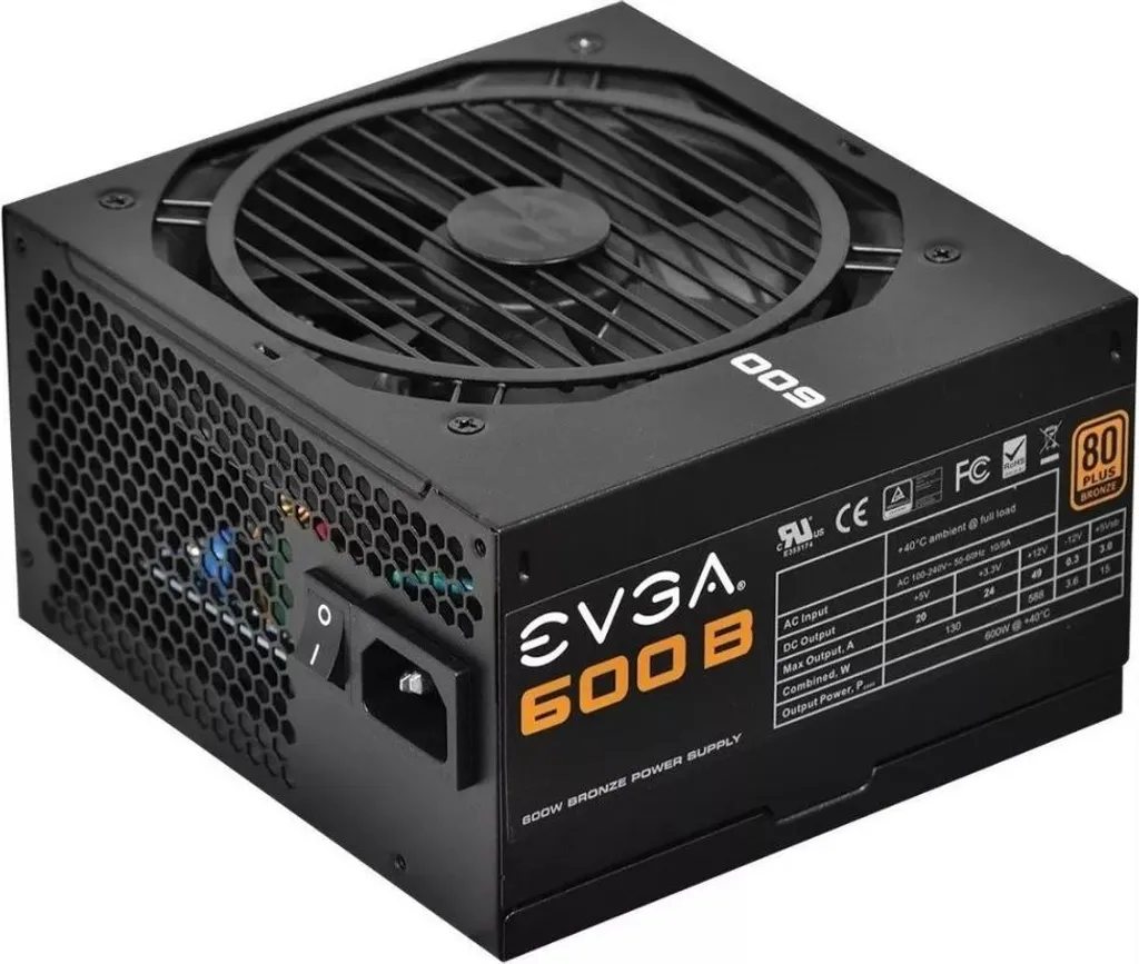 Bloc d'alimentation EVGA ATX12V EPS12V efficace à 85% pour PC Gamer