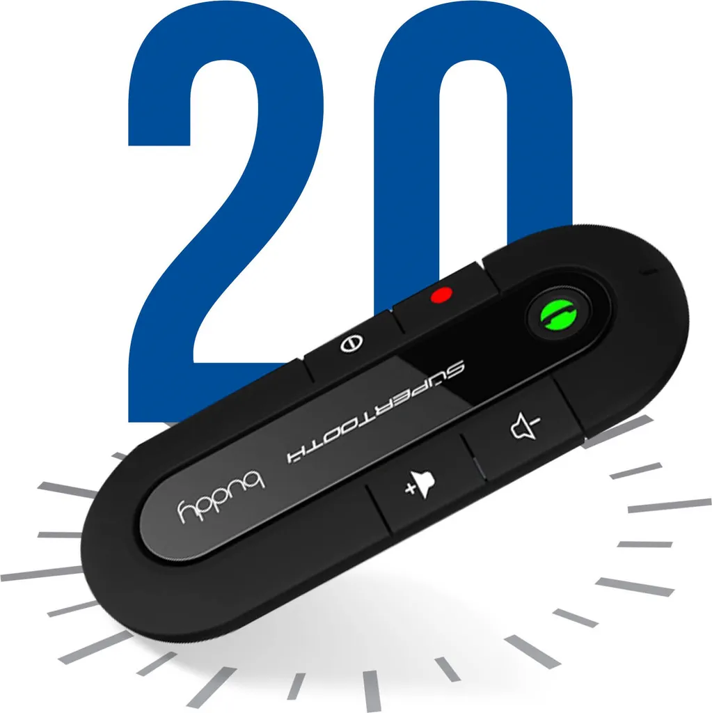 SuperTooth Buddy Kit Bluetooth Mains Libres Multipoint Autonomie 20h - 5