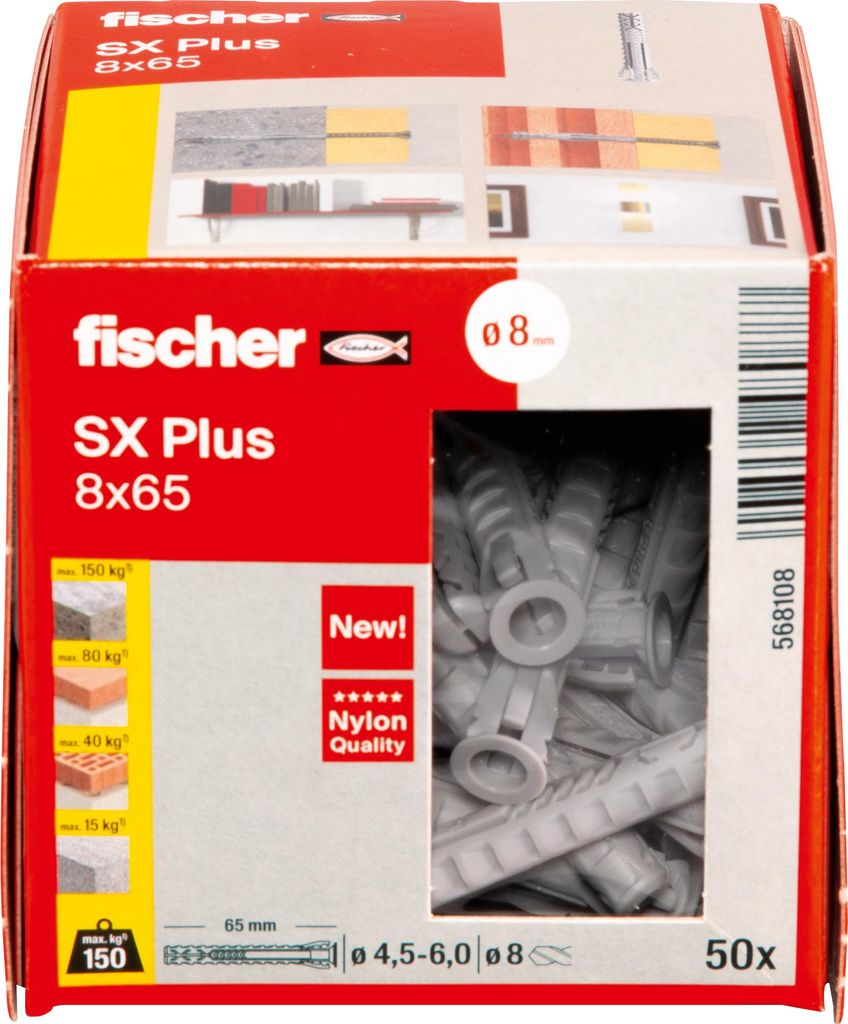Fischer 568108 skrutkovacia kotva / hmoždinka 50 ks Obrázok produktu 