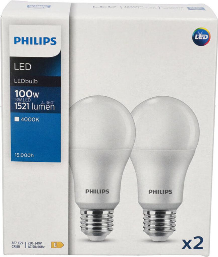 Set 2x CorePro LED-Lampe A67 E27 13W =100W 4000K neutral Produktbild 