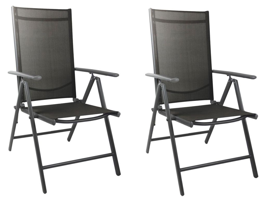 2 Stück Gartenstuhl Klappstuhl Aluminium - Textilen Produktbild 