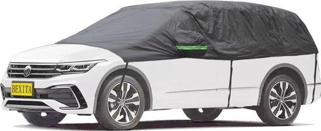 Auto-voorruitbeschermer, waterdicht, universell, schützt vor Frost, Schnee und Sonne, für Limousine, schwarz