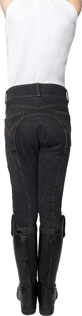 Pantalon d'équitation Hy Elevate Mizs BZ6116 noir pour enfant 146-152