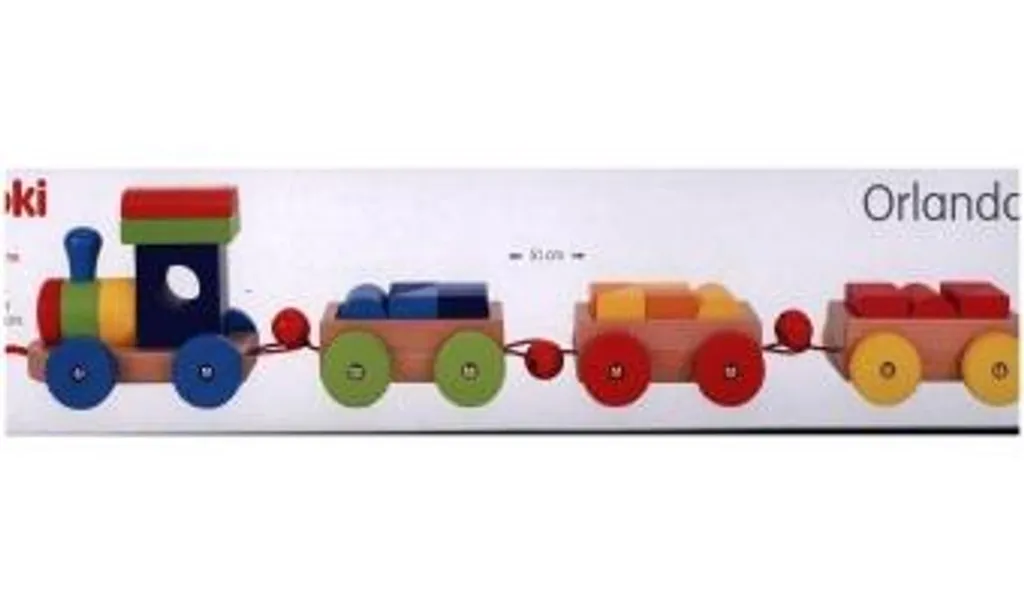 Petit Train Orlando Goki Basic en Bois Naturel et Durable pour les Petits - 4