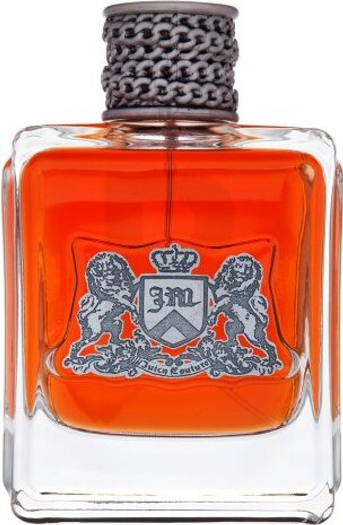 A bottle of Juicy Couture Dirty English eau de Toilette for men.