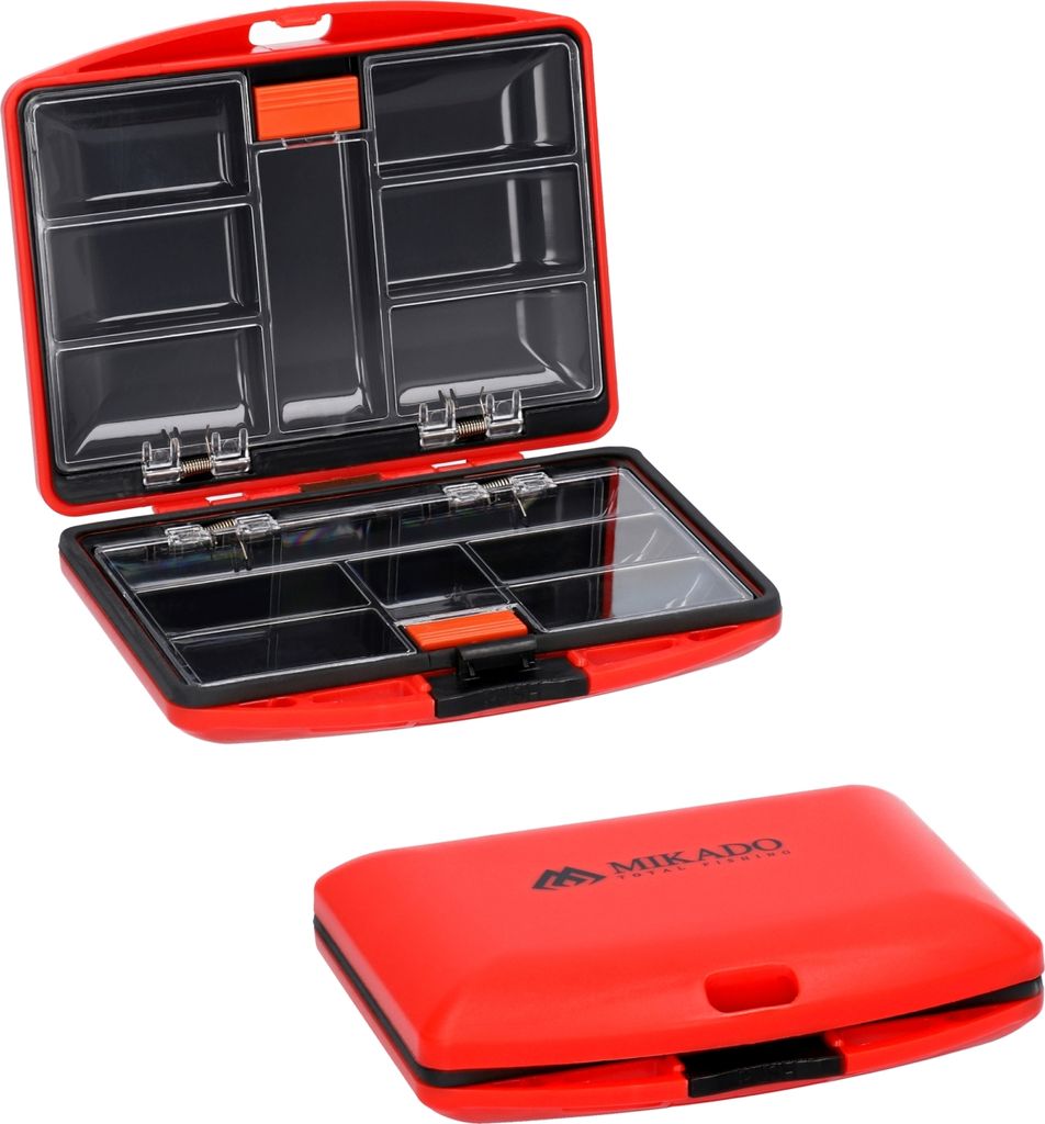 MIKADO doppelseitige wasserdichte Kleinteile Tackle Box super compact 11x9x2,5cm