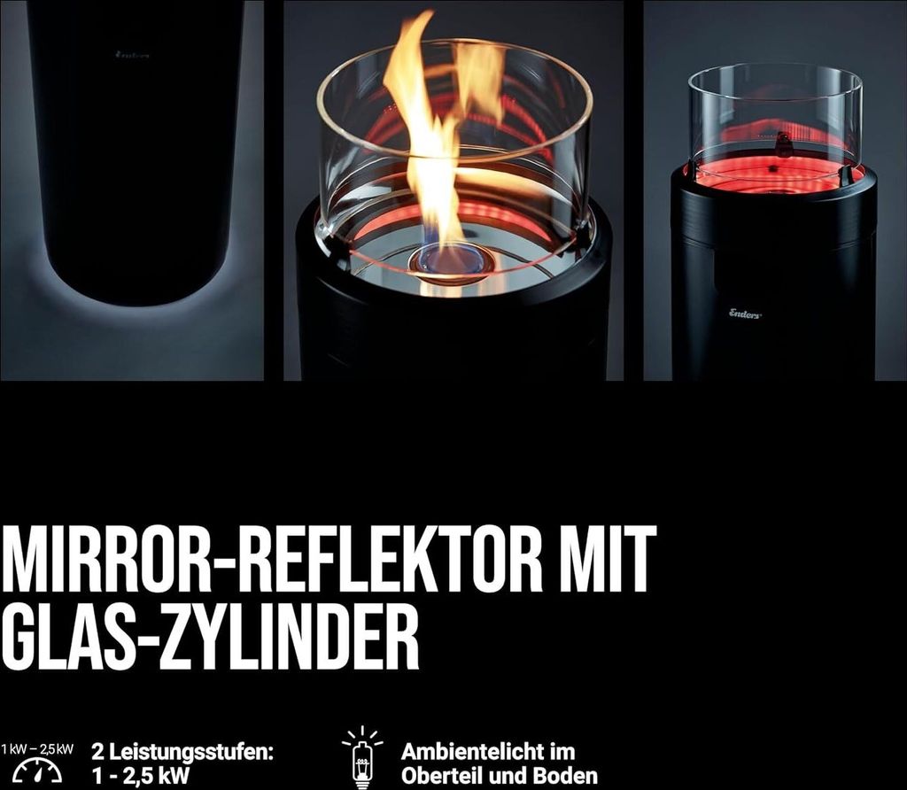 Enders Feuerstelle NOVA LED M Edelstahl schwarz Produktbild 14