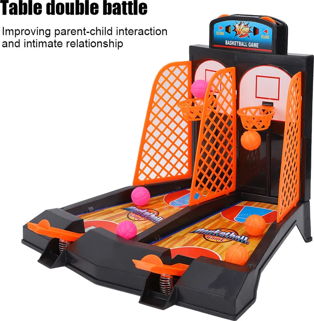 Panier de basket de table interactif avec système de tir à ressort - 4