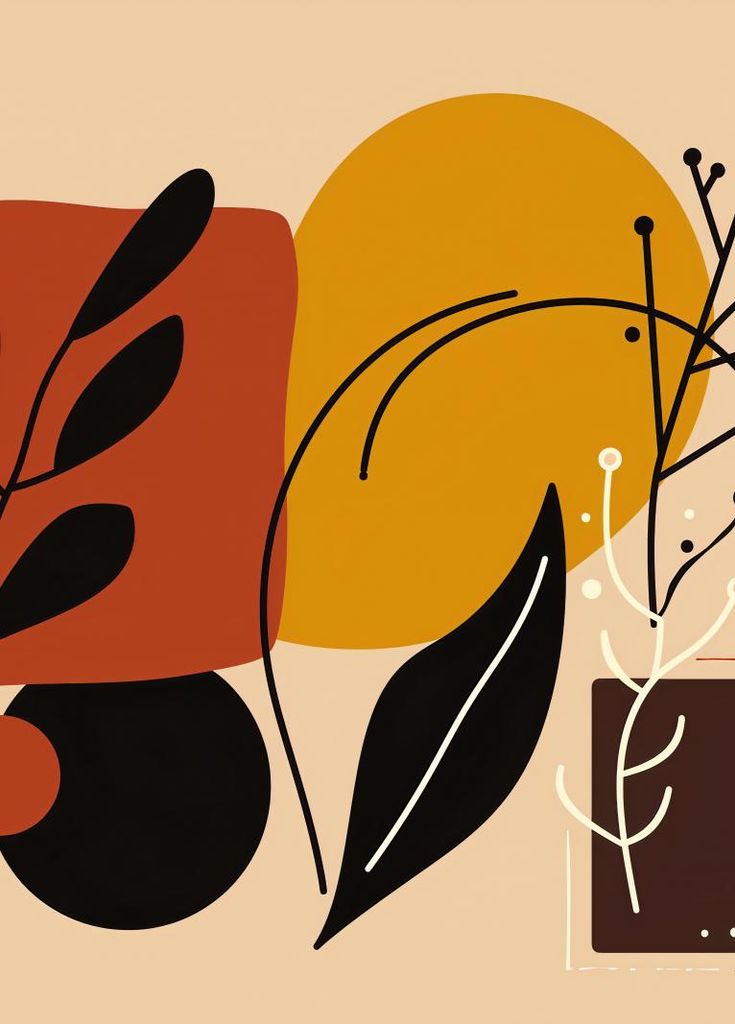 Plakat 39,5x55cm Warme Konturen