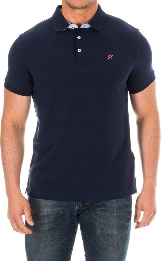 Hackett London Herren-Kurzarm-Poloshirt mit Reverskragen HM561798