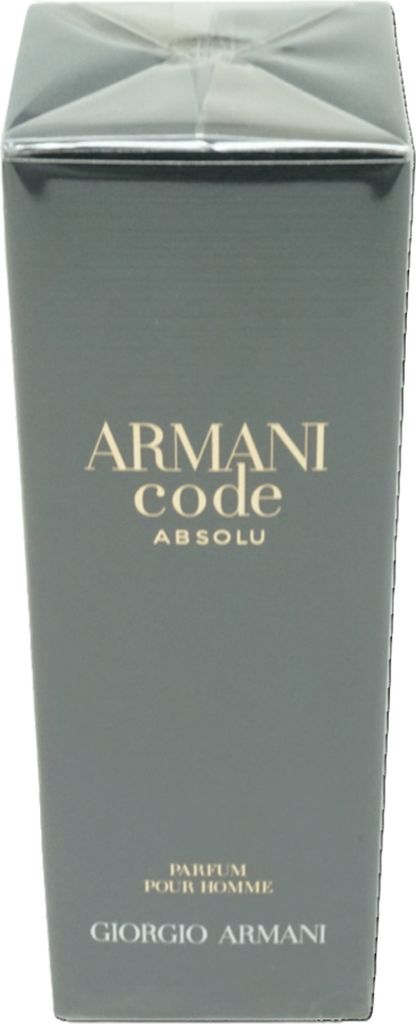 A product box for Armani Code Absolu perfume.