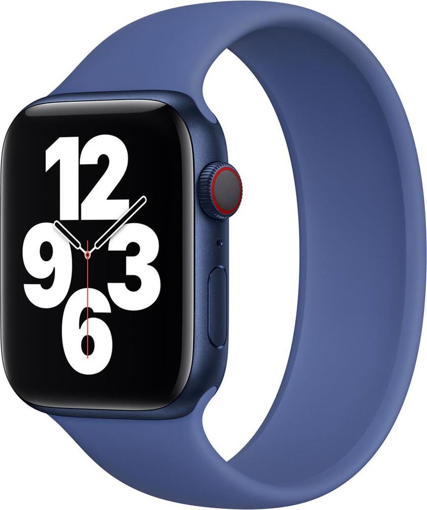Silikon Solo Loop für das Apple Watch | 38/40/41/42 mm - Größe 9 - Toma Blue