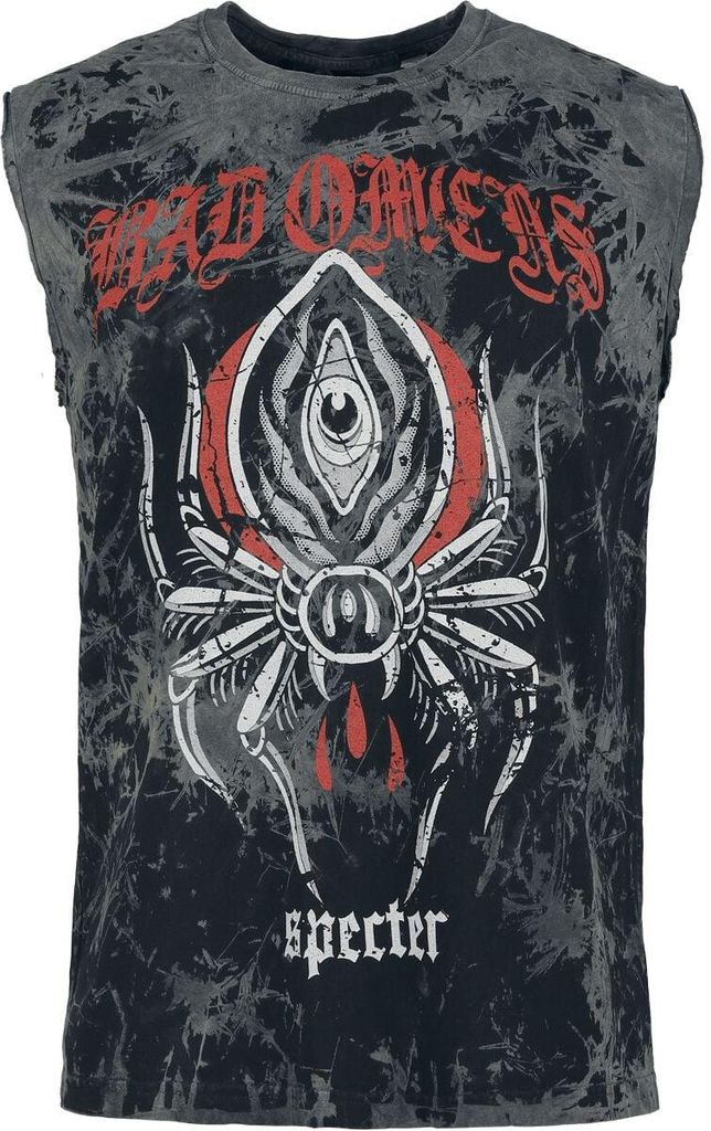 Bad Omens Tank-Top Herren Spider schwarz Band-Merch, Bands 100% Baumwolle 3XL
