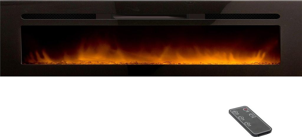 Eingebauter elektrischer kamin 180cm schwarz Chemin'arte ELYSEE 5XL