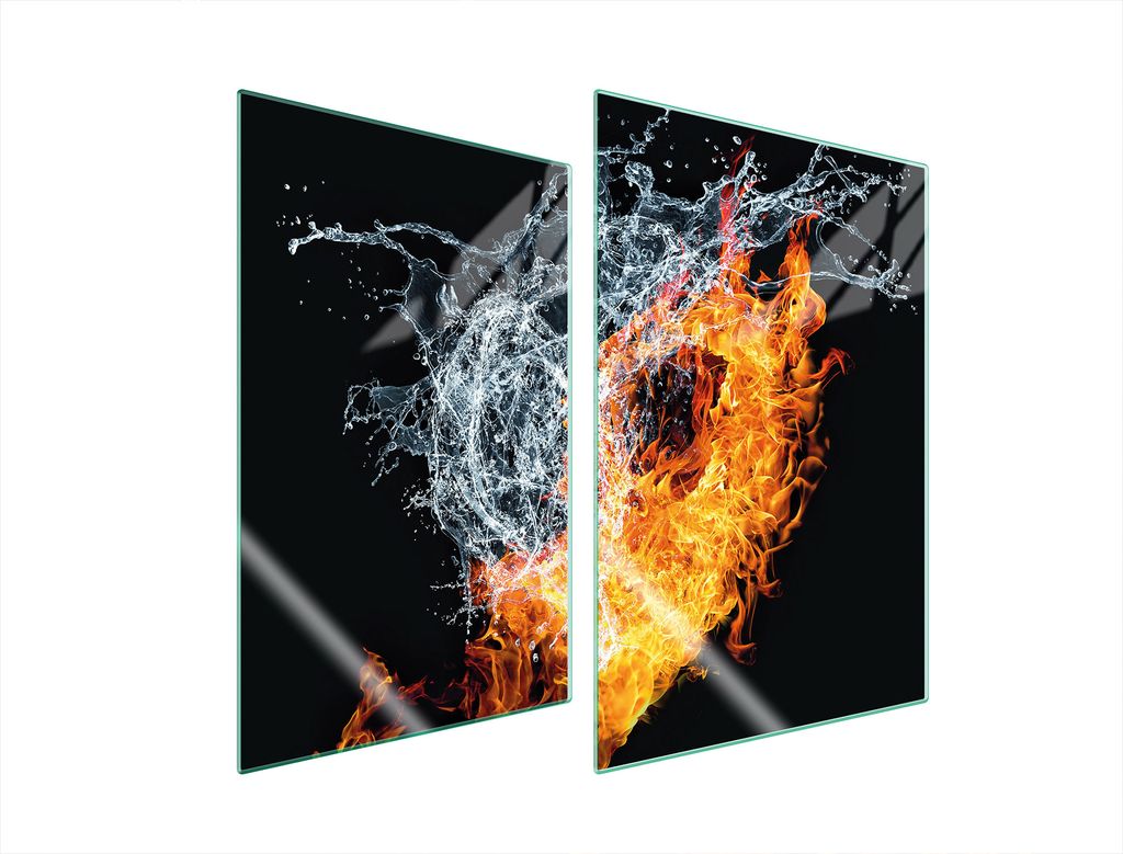 Glasschutzplatte Für Küche 2X35X52 Herz