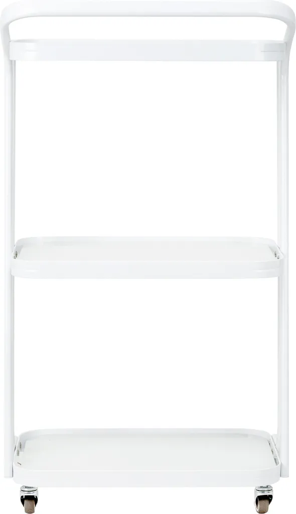 Bout de canapé blanc Giovanni H6701 - Table basse d'appoint moderne 67cm