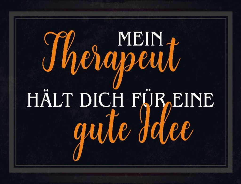 vianmo Holzschild 30x40 cm Therapeut Hält dich gute Idee