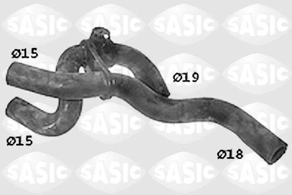 SASIC SWH4189 Tubo radiatore OE 7700352328 compatibile con Twingo