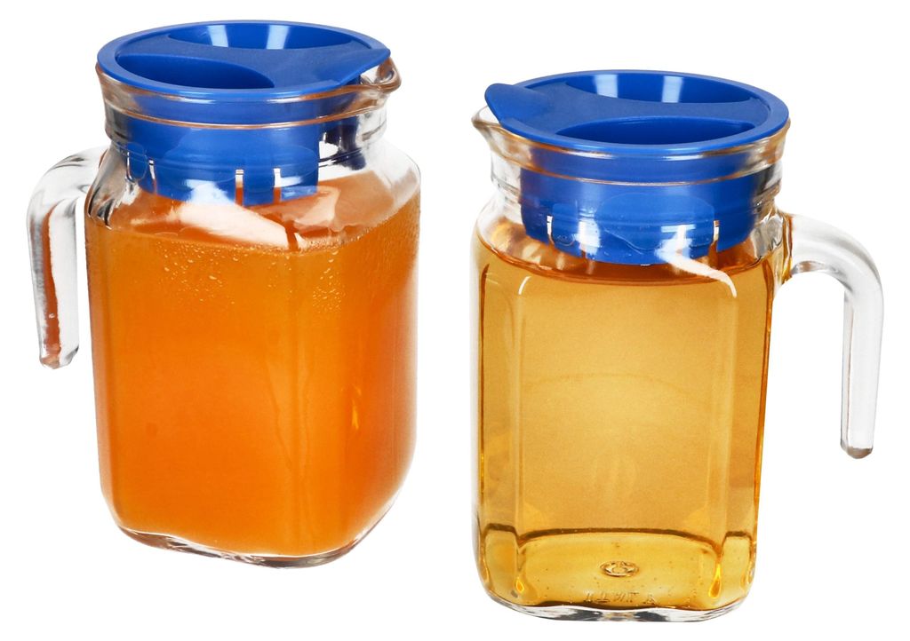 2x KORA dzbanek do lodówki z pokrywką niebieski 0,5 litra Zdjęcie produktu 