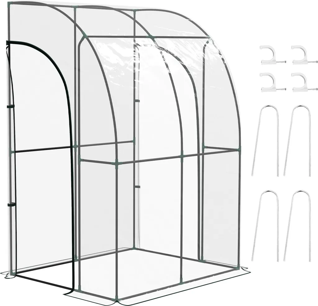 Serre de jardin pour hivernage et culture de légumes en extérieur 143cm
