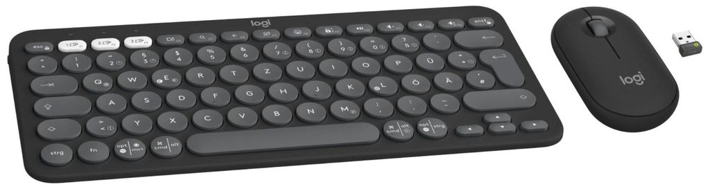 Logitech 920-012203 Logitech Wireless Keyboard+Mouse Pebble Productafbeelding 