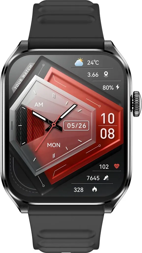 INF Montre Connectée AMOLED 1.93 Pouces avec Appel Bluetooth Noir - 10