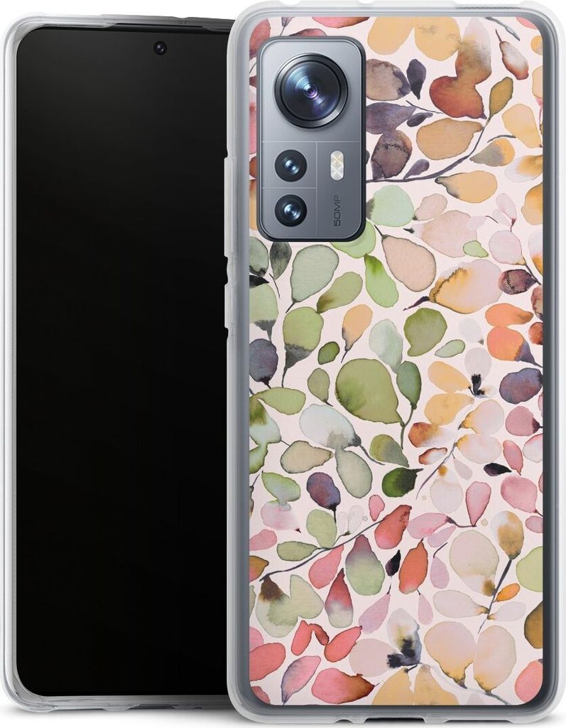 DeinDesign Handyhülle für Xiaomi 12X 5G Silikon Hülle Case Smartphone Schutzhülle Muster Pattern Eukalyptus