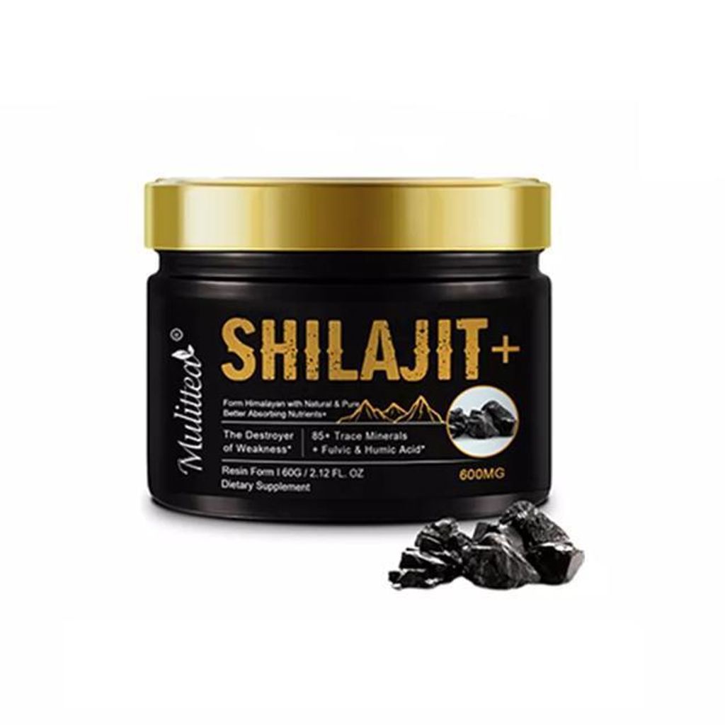 Shilajit Resin 600mg (100 porzioni) integratore alimentare, Immagine del prodotto 