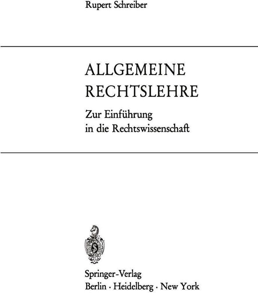 Allgemeine Rechtslehre
