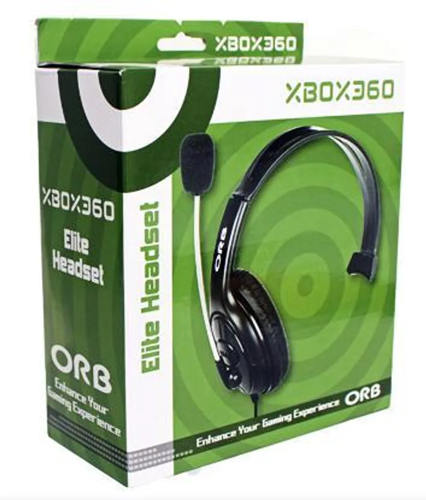 Casque gamer Xbox 360 Elite noir avec micro-casque stéréo filaire