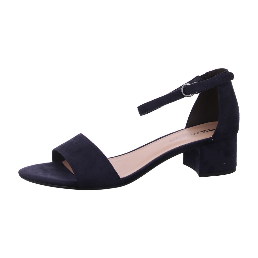 Tamaris Damen Sandalette Sandale geschlossene Ferse Blockabsatz 1-28201-42, Größe:37 EU, Farbe:Blau