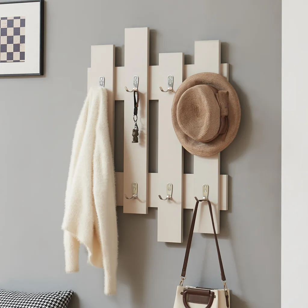 Attaccapanni Raseborg Beige 16 Ganci - Organizza il tuo Ingresso 60x80
