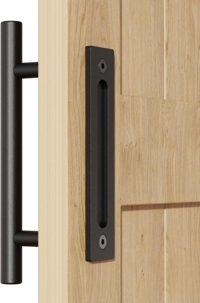 Schiebetürgriff 30 cm - Schwarz - Geeignet für Holztüren