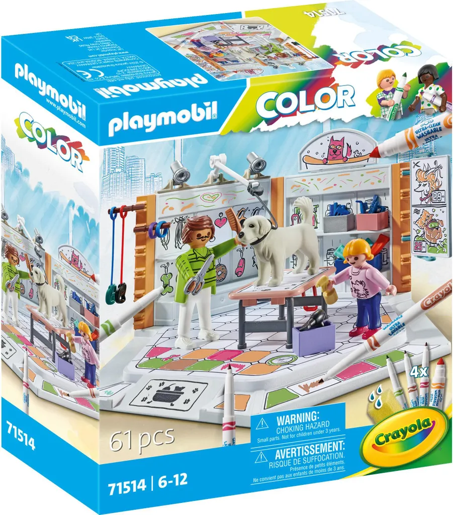 Espace de Toilettage pour Chiens PLAYMOBIL pour Jouer au Toiletteur