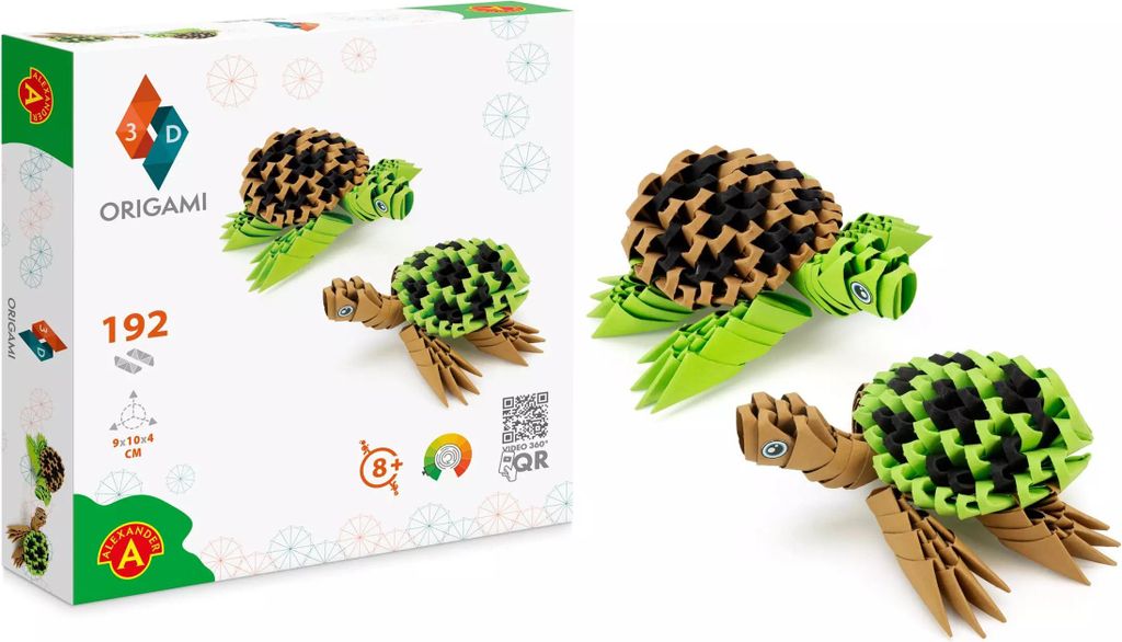 Alexander Toys ORIGAMI 3D – Turtles, Origami-Set für Produktbild 