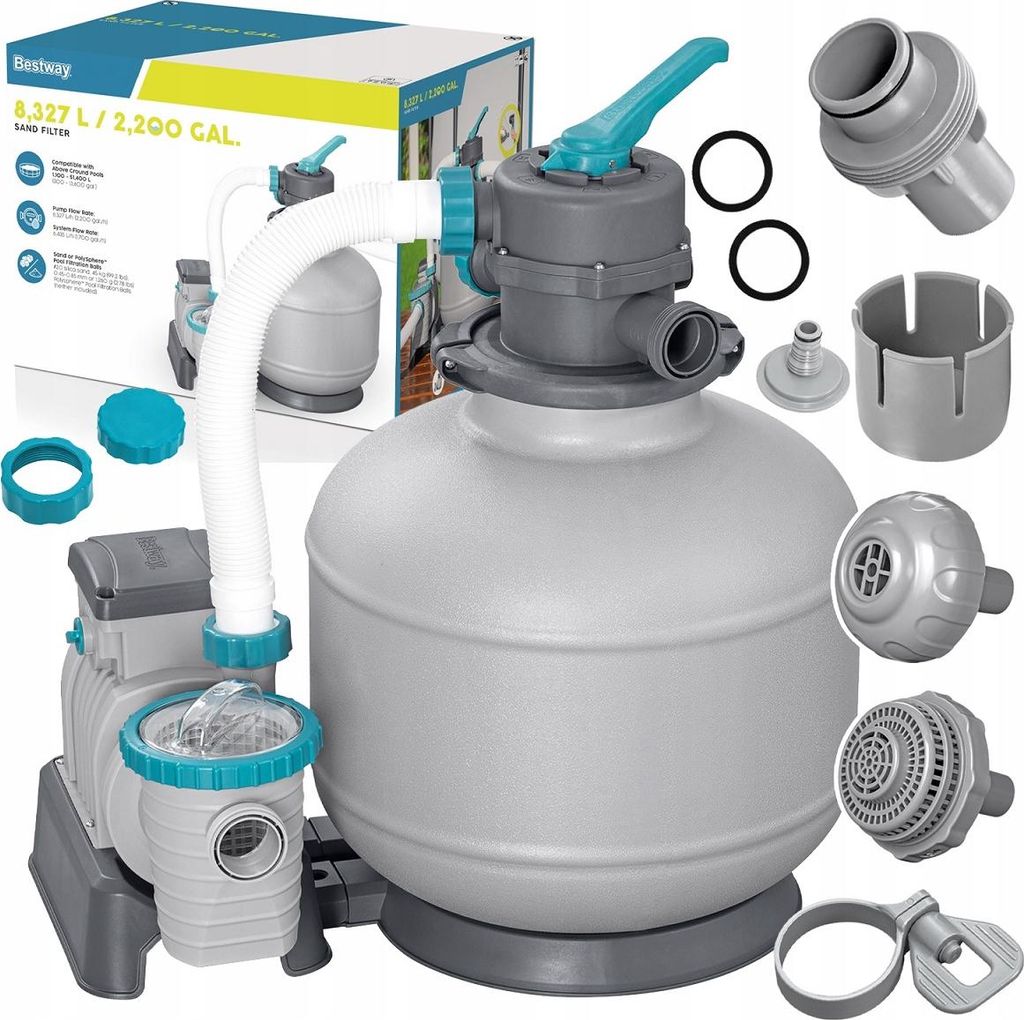 Pompa Piaskowa, Filtr do Basenu, 8327 l/h, Bestway 58499, Zdjęcie produktu 