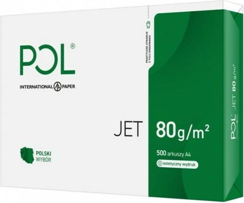 Papier Fotokopierer Büro POLJET 9938A80 (A4; 80g/m2; 500 Produktbild 
