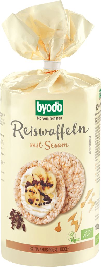 Byodo Bio Reiswaffeln mit Sesam 100 g