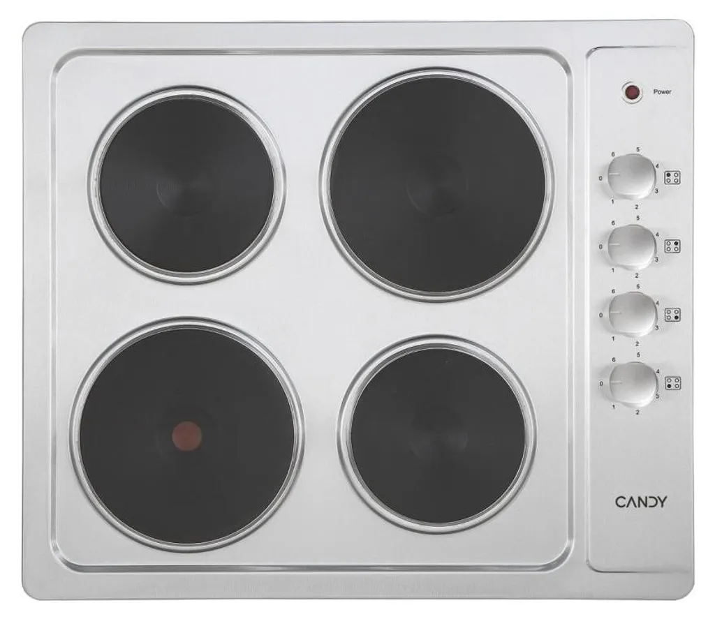 Plaque Électrique 4 Foyers Candy CLE64KX Finition Inox Inoxydable