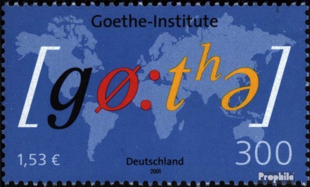 Briefmarken BRD (BR.Deutschland) 2001 Mi 2181 (kompl.Ausg.) gestempelt 50 Jahre Goethe-Institut