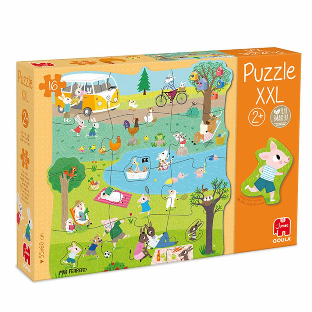 Goula Puzzle XXL Ein Tag auf dem Land - 16 Teile