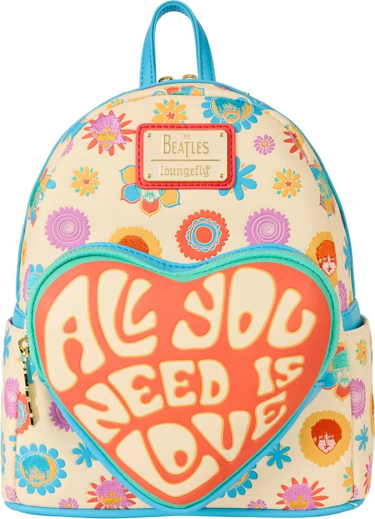 Sac à dos Beatles pour sorties et concerts - Loungefly 26cm pratique