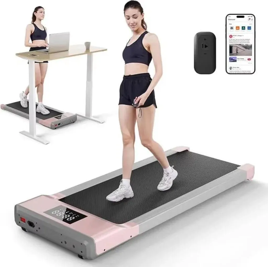 Tapis de course pour bureau Walking Pad rose 6km/h marche sous table