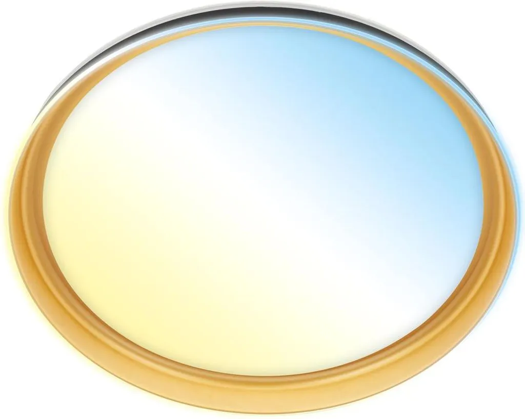 Plafoniera GIMA Briloner LED 51cm: Design CCT Nero-Oro per Interni