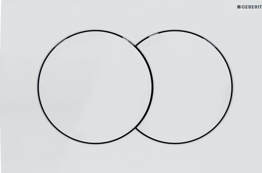 Geberit Delta01 - Bedienung der Spülung, Alpinweiß 115.107.11.1