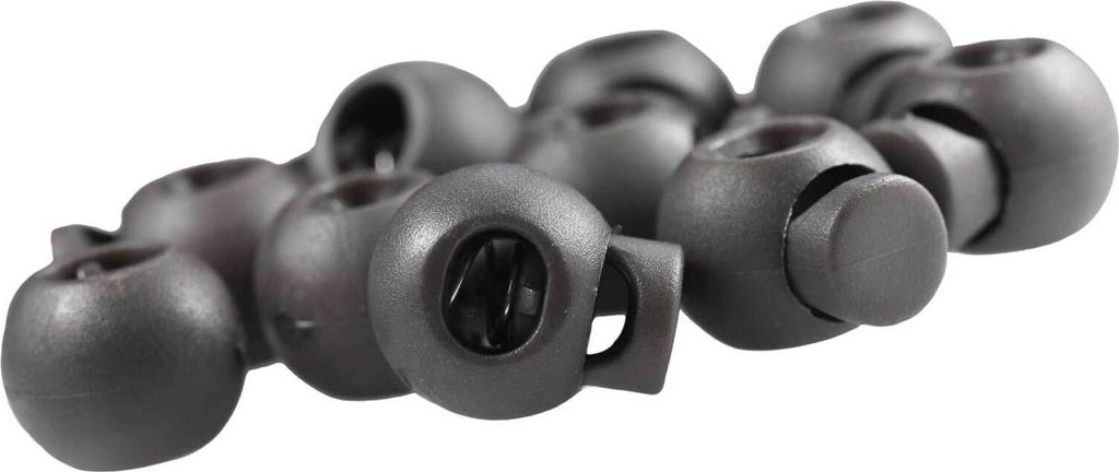 10 Kordelstopper grau