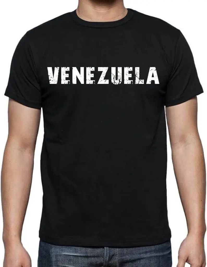 Herren Grafik T-Shirt Venezuela Öko-Verantwortlich Vintage Jahrgang Kurzarm Lustige Druck Geburtstag Geschenk Mann