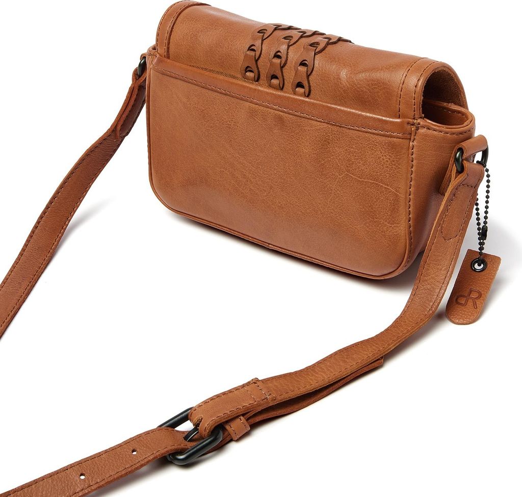 dR Amsterdam Handtasche | Damen Umhängetasche | Damen Leder Schultertasche | Damen Henkeltasche | Tampa - 933718 Camel
